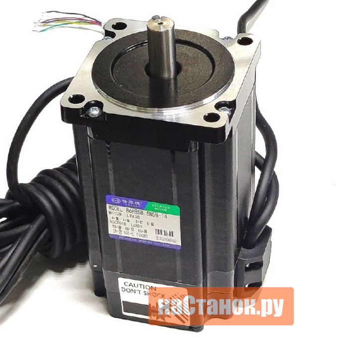 Nema34 Гибрид 12Nm 5.8А d14mm 180mm + HBS86S + 5метров | Фото: 1